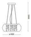 IdealLux Lustra Audi-80 SP8 Fumuriu