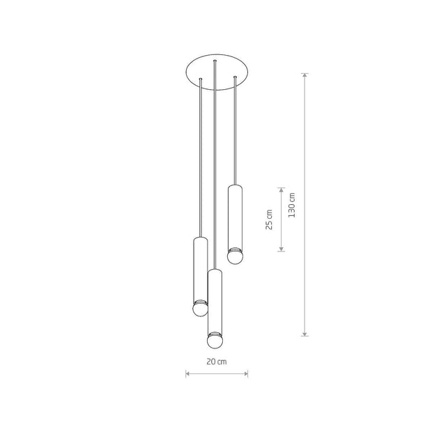 Nowodvorski Lustra Baton III Alama / Negru