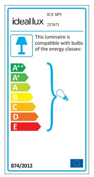 IdealLux Lustra Ice SP5 Alb