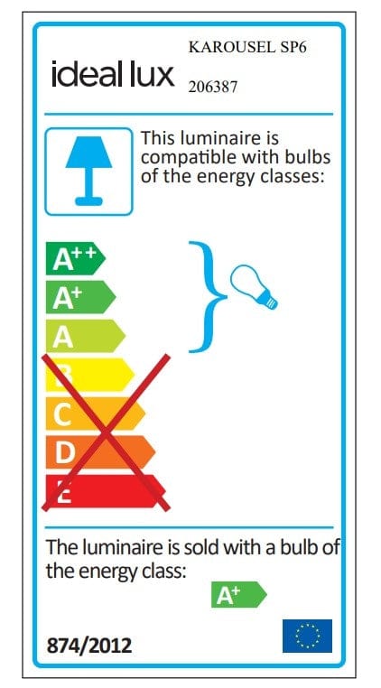 IdealLux Lustra Karousel SP6 Alama