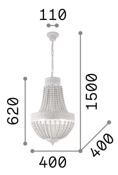 Lustra Monet SP5 Alb (2)