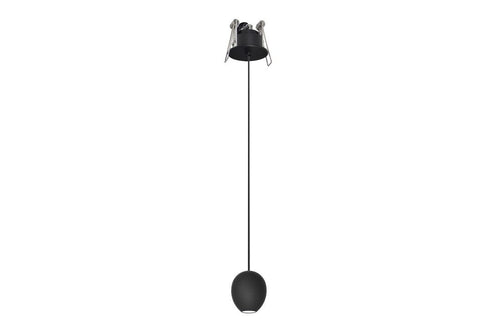 Azzarddo Lustra Ovum 1 Pendant Downlight Negru, AZ3096