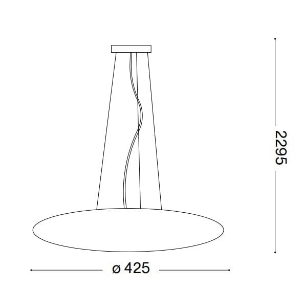 IdealLux Lustra Smarties SP3 D40 Alb