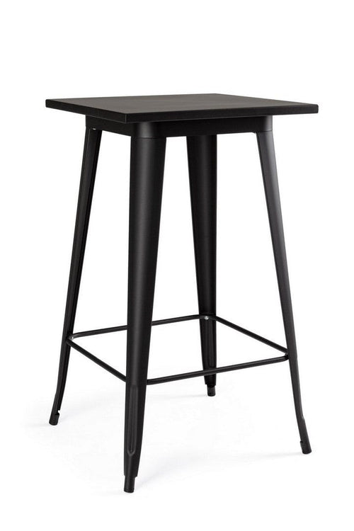 Masa de bar din metal Minnesota Negru, L60xl60xH103 cm