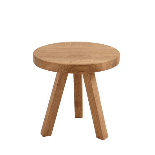 Customform Masa de cafea din lemn, Treben Wood Round Stejar / Natural, Ø40xH40 cm