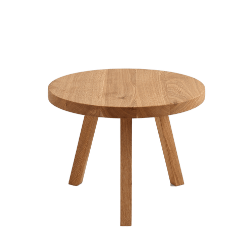 Masa de cafea din lemn, Treben Wood Round Stejar / Natural, Ø60xH45 cm