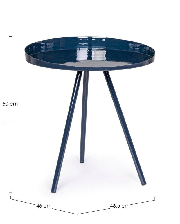 Masa de cafea din metal Anchita Albastru Inchis, L46,5xl46xH50 cm (4)