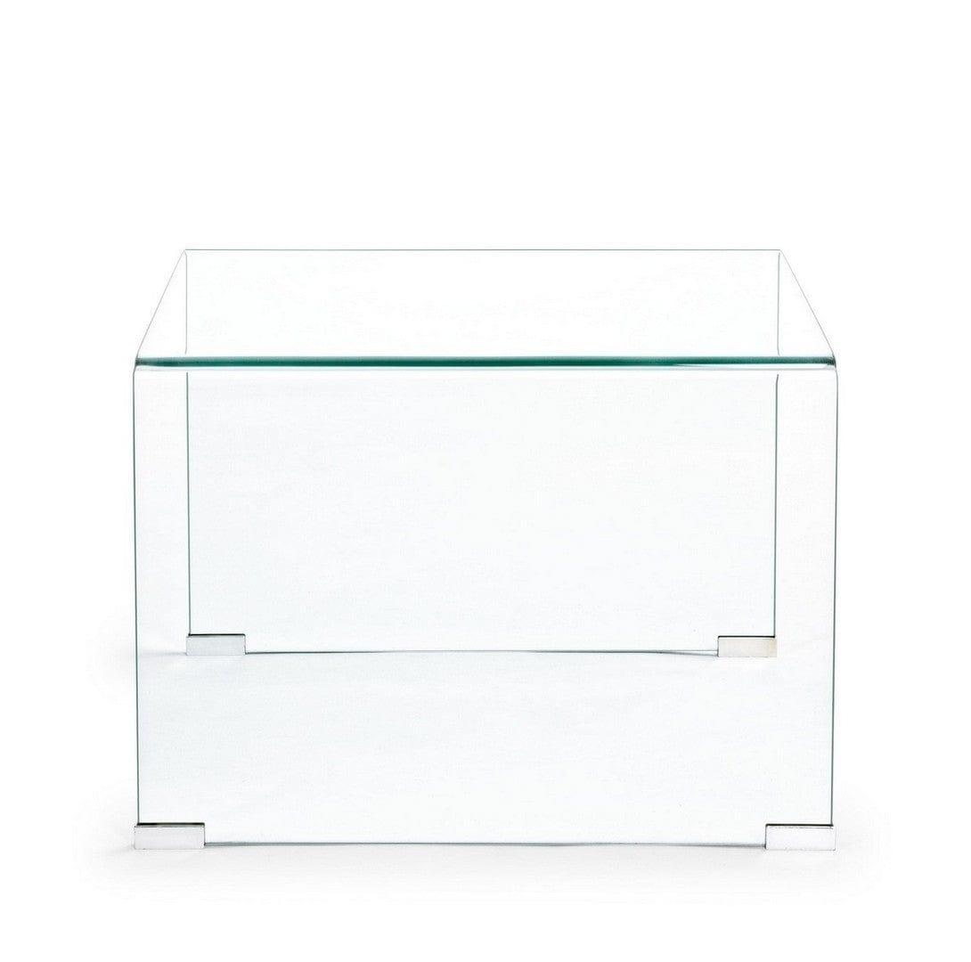 Bizzotto Masa de cafea din sticla, Iride I Square Transparent, L60xl60xH43 cm