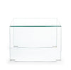 Bizzotto Masa de cafea din sticla, Iride I Square Transparent, L60xl60xH43 cm