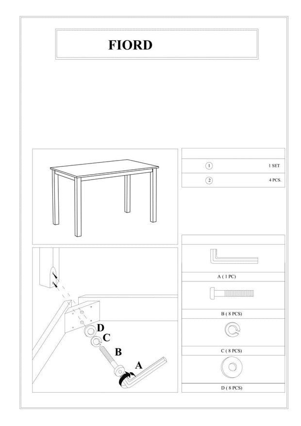 Masa din MDF si lemn, Fiora Large Alb, L110xl70xH74 cm (16)