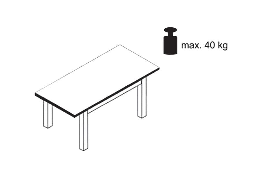 Signal Masa din pal si MDF, Adamaris Medium Alb, L100xl60xH75 cm