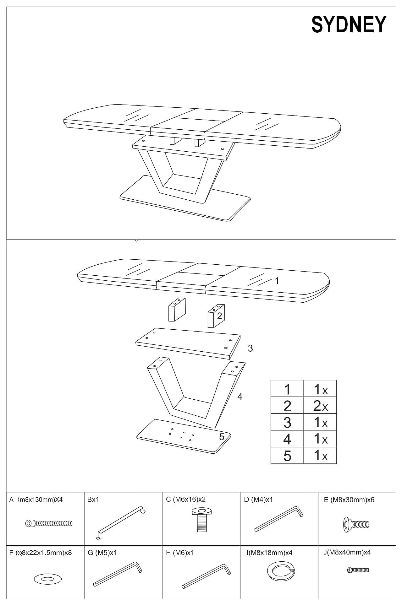 Signal Masa extensibila din MDF, sticla si metal, Sygurd Stejar / Negru, L160-220xl90xH76 cm