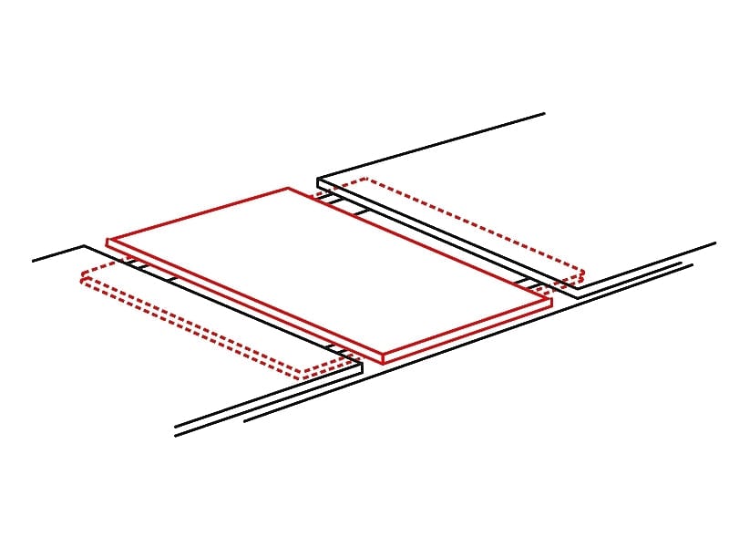 Masa extensibila din pal, Crosby Stejar Wotan / Alb, L120-160xl80xH76 cm (10)