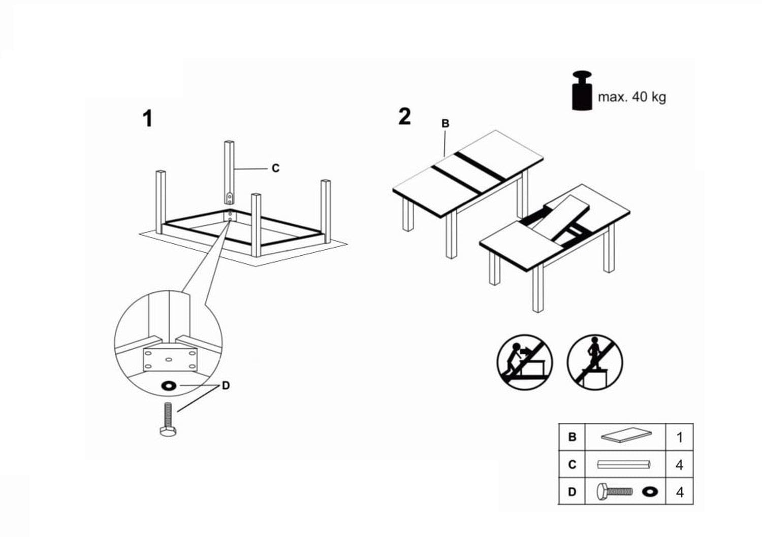 Signal Masa extensibila din pal si MDF, Dillon II Small Alb, L105-140xl65xH75 cm