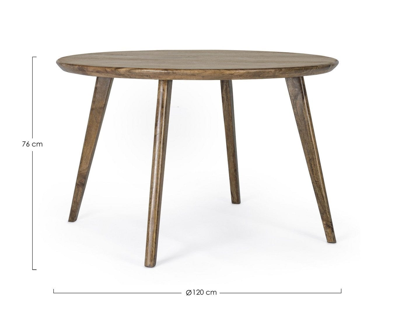 Masa rotunda din lemn de mango Sylvester Natural, Ø120xH76 cm (4)