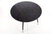 Halmar Masa rotunda din MDF si metal Ember Negru / Auriu, Ø120xH75 cm