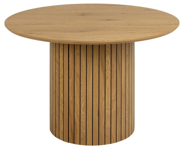 Masa rotunda din MDF, Yale Stejar, Ø120xH75 cm (1)