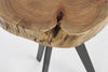 Masa de cafea din lemn de salcam si metal Aron Round Natural / Negru, Ø35xH50 cm (4)