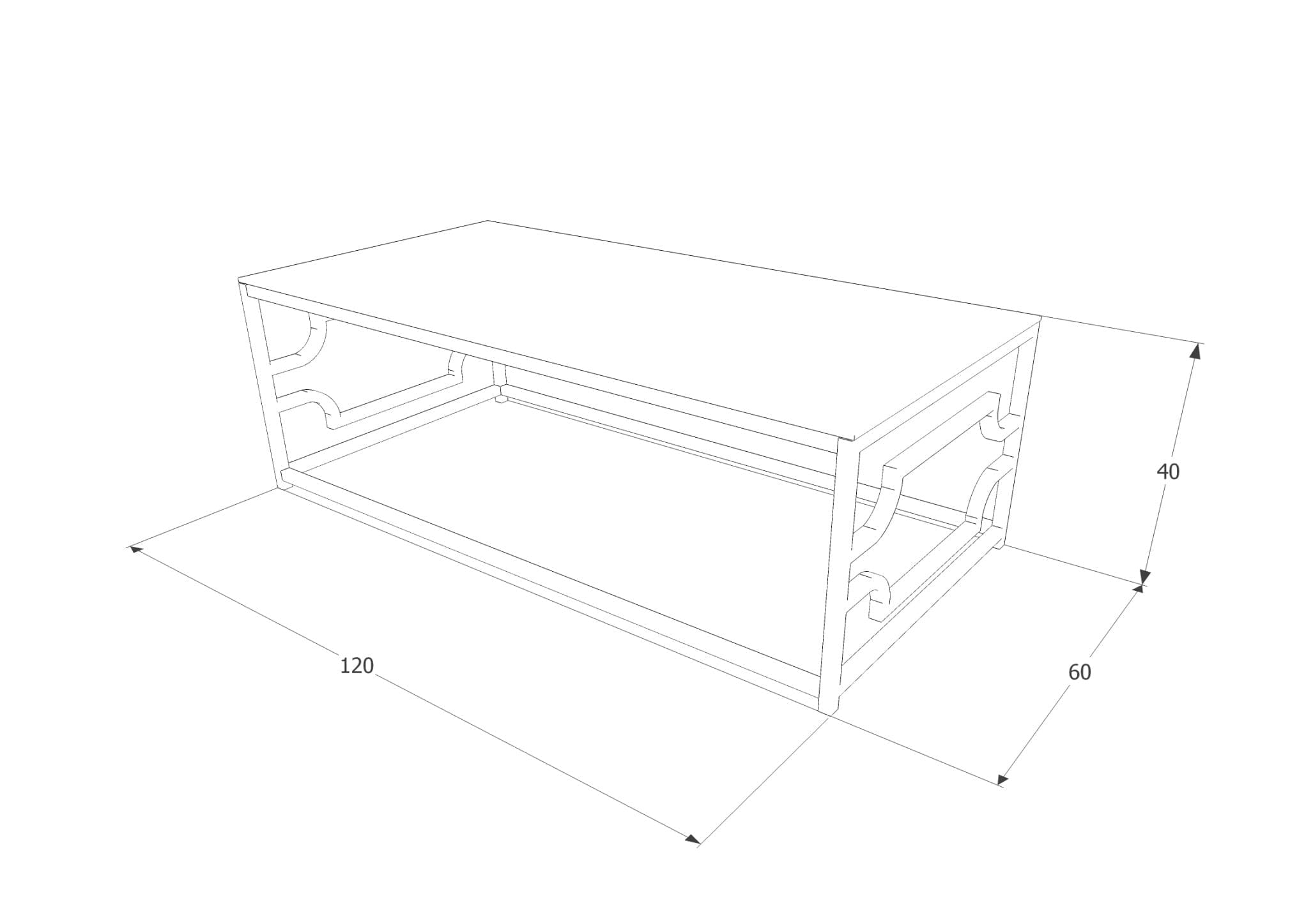 Masa de cafea din sticla si metal, Venturo A Transparent / Crom, L120xl60xH40 cm (1)