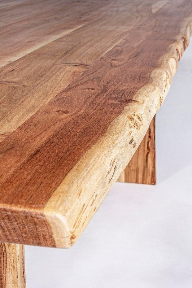 Masa din lemn de salcam Eneas Natural, L200xl95xH77 cm (6)