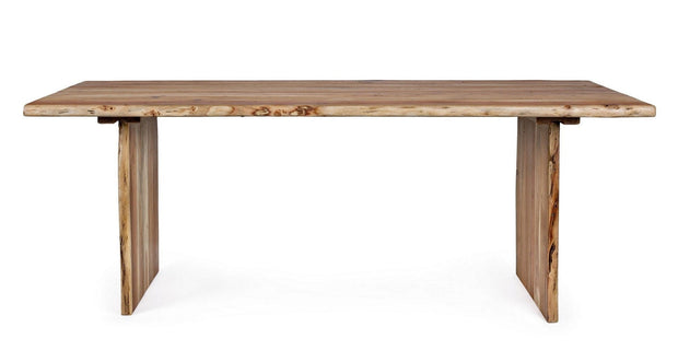 Masa din lemn de salcam Eneas Natural, L200xl95xH77 cm (4)