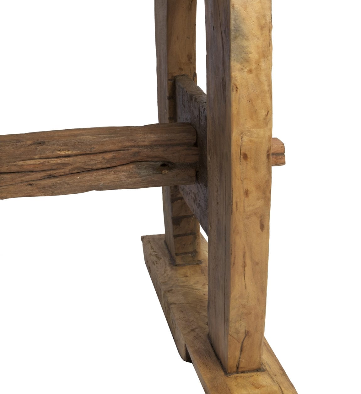 Masa din lemn de tec reciclat, Bonner Natural, L220xl90xH78 cm (2)
