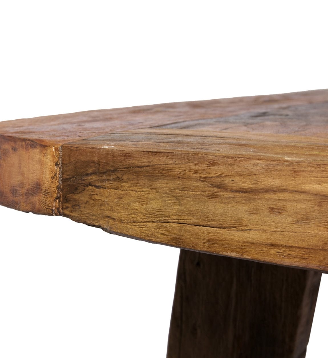 Masa din lemn de tec reciclat, Bonner Natural, L220xl90xH78 cm (5)