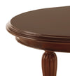 Masa din lemn extensibila cu rotile, Vintage Oval Nuc, L160-240xl110xH80 cm (4)
