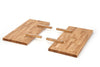 Masa extensibila din lemn, furnir si metal, Xenos Stejar Deschis / Negru, L160-250xl90xH76 cm (11)