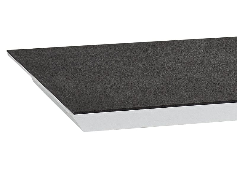 Masa extensibila din MDF, sticla si metal, Alric II Large Negru / Alb, L160-220xl90xH75 cm (5)