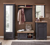 Innostyle Oglinda decorativa cu rama din MDF, Jessie Grafit, l65xH83 cm