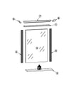 Innostyle Oglinda decorativa cu rama din MDF, Jessie Grafit, l65xH83 cm