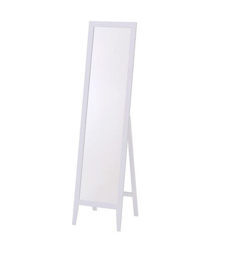 Oglinda decorativa din lemn Lisel-1 Alb, l35xA44xH134 cm