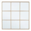 Oglinda decorativa din metal si MDF, Nucleos Square, l90xH90 cm (1) & BIZZZT-MIRROR-NUCLEOS-SQUARE