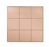 Oglinda decorativa din metal si MDF, Planet Square, l90xH90 cm & BIZZZT-MIRROR-PLANET-SQUARE