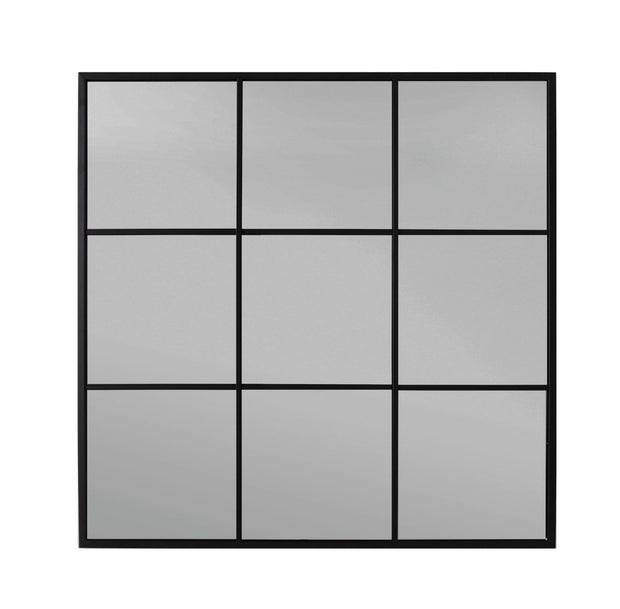 Oglinda decorativa din metal si MDF, Planet Square, l90xH90 cm (1) & BIZZZT-MIRROR-PLANET-SQUARE