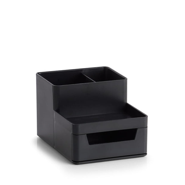 Zeller Organizator pentru birou, din plastic, Free Negru, l15,5xA11,2xH9,5 cm