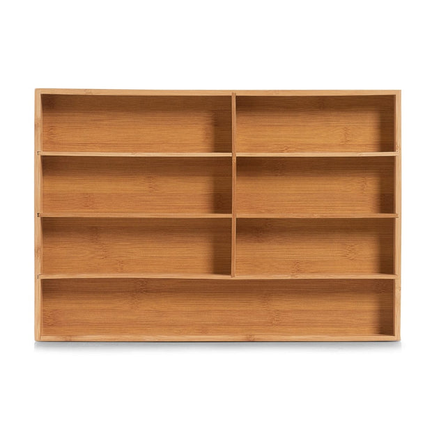 Organizator pentru tacamuri, Bamboo, 7 compartimente, l44xA30,6xH4,3 cm