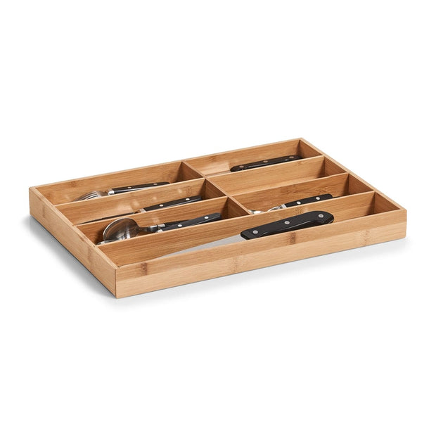 Organizator pentru tacamuri, Bamboo, 7 compartimente, l44xA30,6xH4,3 cm (2)