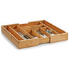 Organizator pentru tacamuri, Bamboo, 8 compartimente, l35-58xA43xH6,5 cm