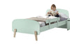 Pat din lemn de pin si MDF cu protectie, pentru copii Kiddy Verde Mint, 200 x 90 cm (1)