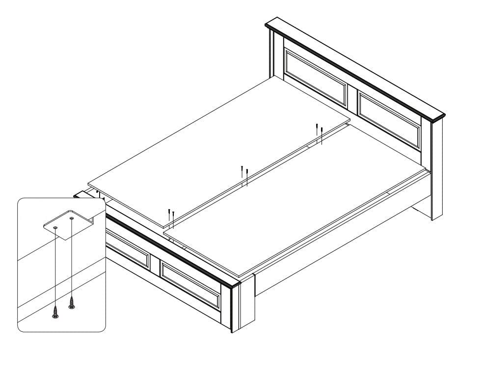 Pat din pal si MDF Evergreen KR Ivoir Mat / Pin Polar (4)