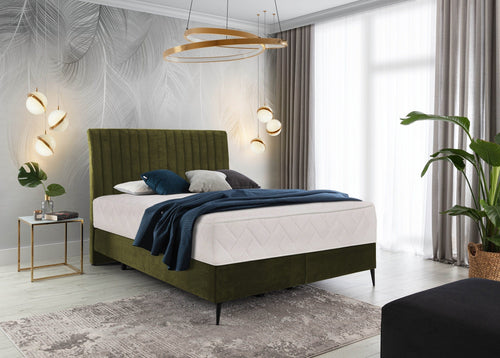 Pat tapitat cu stofa, Blanks Boxspring Verde Olive & ELTMPL-BED-BLANCA-BOXSPRING-NUBE-33