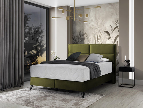 Pat tapitat cu stofa, Safro Boxspring Verde Olive & ELTMPL-BED-SAFIRO-BOXSPRING-NUBE-33