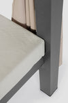 Pat cu baldachin pentru gradina / terasa, din aluminiu si material textil, cu perne detasabile, 2 locuri, Dream Gri / Grej / Antracit, l188xA208xH205 cm (8)