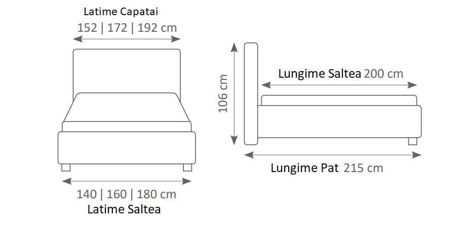 Pat rabatabil cu lada de depozitare, tapitat cu stofa, Nello 2.0 Verde Olive (9)