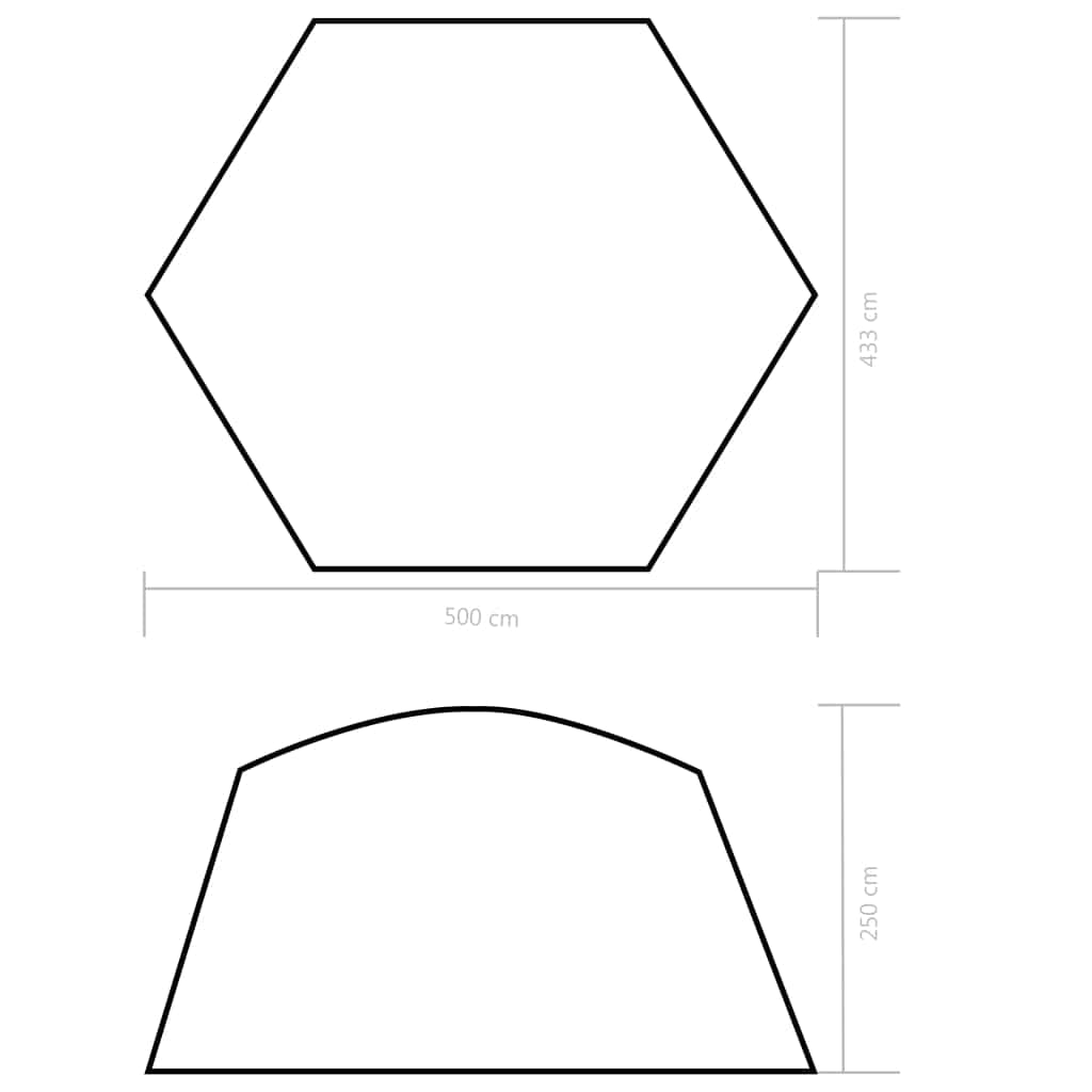 Pavilion pentru piscina, Sky Small Albastru, L500xl433xH250 cm (5)