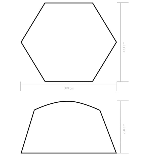 Pavilion pentru piscina, Sky Small Albastru, L500xl433xH250 cm (5)