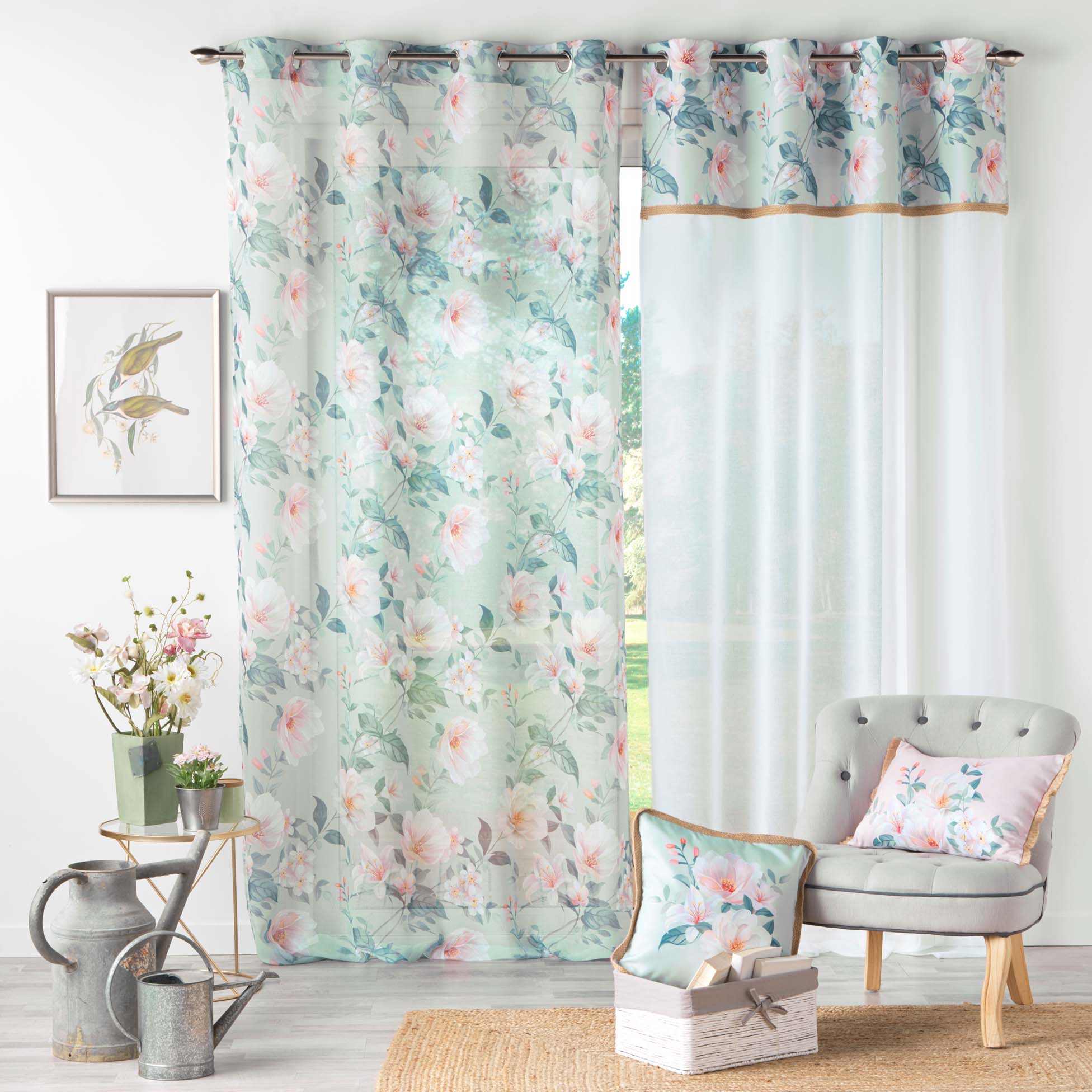 Perdea Alissia Verde Mint, 140 x 280 cm (1)