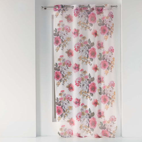 Perdea Flower Life Alb, 140 x 240 cm